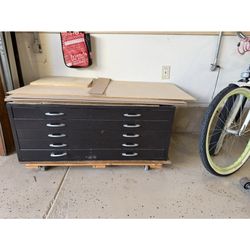 Flat Storage Cabinet For Art / Posters