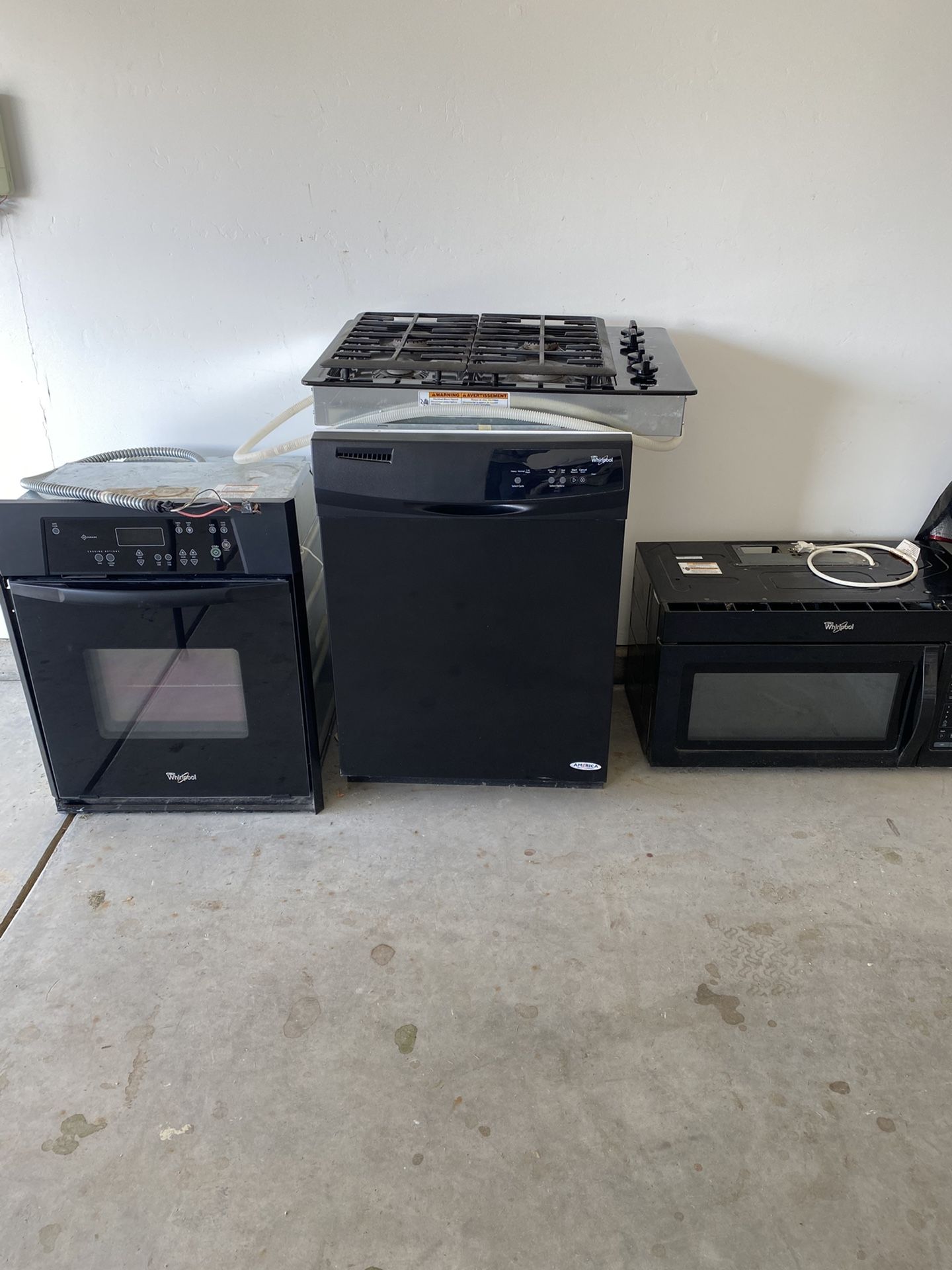 Whirlpool Black Kitchen Combo Appliances