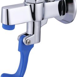 Glass Filler Faucet Wall Mount, Push-Back Water Bottle Filling Station, Brass Glass Filling Station Commercial Water Filler Faucet for Bar Cafe Hotel 