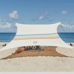 beach tent, 9 x 9 feet