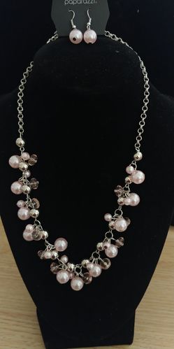 Duchess Royale Pink Necklace and Earring Set
