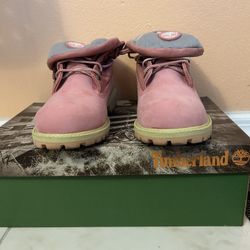 Junior’s Pink Timberlands 