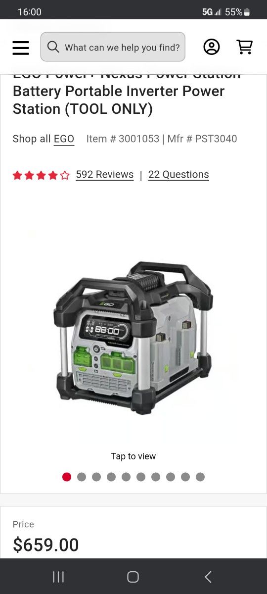 Ego Piwer Station 56v TOOL ONY