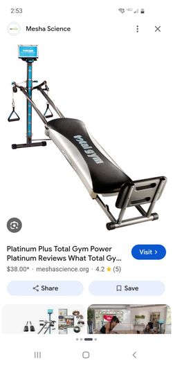 Total Gym Platinum Plus - Excellent Condition