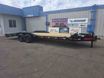 2026 MaxxD H9X 102x24 Drive Over Fender Equipment Trailer - 12k super single axles - 24k GVWR - max ramps - EOH brakes