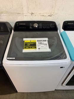 🧺 NEW Samsung Washer & Gas Dryer Set 5.2/7.4 Cu Ft Top Load Washing Machine Laundry Smart