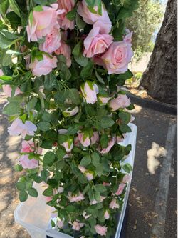 Rose Artificial flowers garlands and butterflies party bundle
