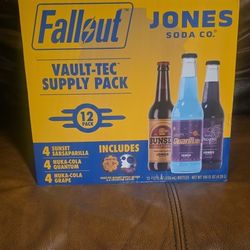 Fallout x Jones Soda Company Vault-Tec Supply Pack W/Bottle Opener, Caps, and Bag