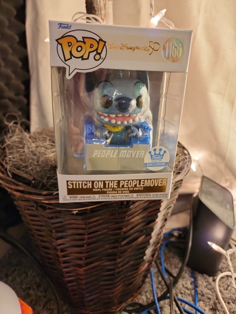 Funko Pop Doll! Stitch On The People Mover From Disney🥰