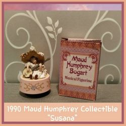 VINTAGE 1990 MAUD HUMPHREY "SUSANA" WIND UP MUSICAL COLLECTIBLE 
