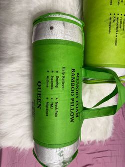 Brand new queen size bamboo memory foam pillows