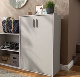 Cabinet Grey Beige Wood