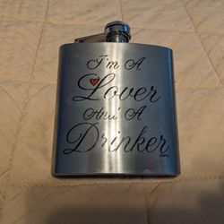 I'm A Lover And A Drinker flask 