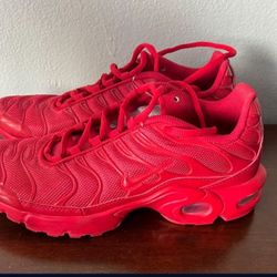 Nike Air Max Plus TN Tuned GS Triple Red University Youth 7