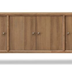 Brand New Gorgeous 4 door Solid Wood Sideboard with shelving