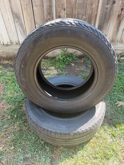 Set of two used tires 225270/R16.   PHANTOM