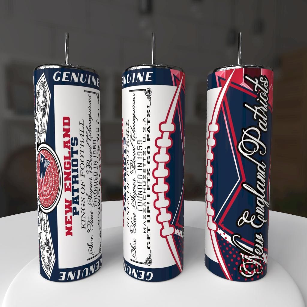 New England Patriots Football Tumbler