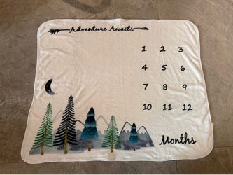 Monthly Milestone Baby Blanket