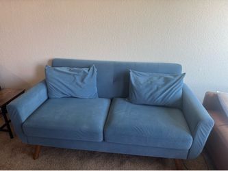 Blue Velvet Couch