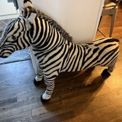 Giant stuffed Zebra