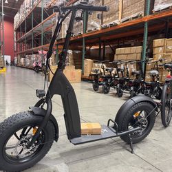 Fat tire electric scooter