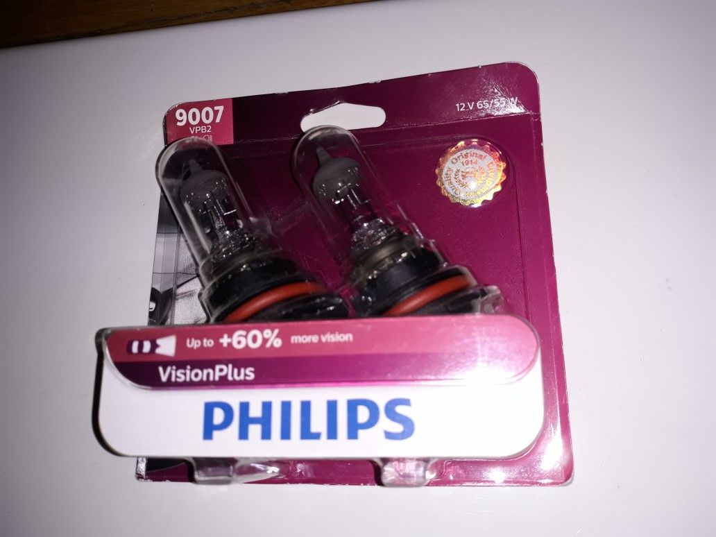 9007 Phillips Headlight bulbs 2 pack New