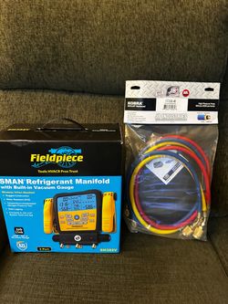 Fieldpiece SM382V SMAN Refrigerant Manifold with Hose Set
