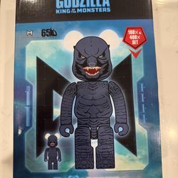 Bearbrick x BAIT x Godzilla King Of The Monsters 100% & 400% Set