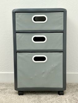 3-Drawer Fabric Cart