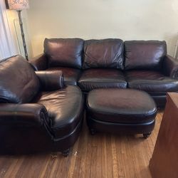 Leather 3pc Sofa