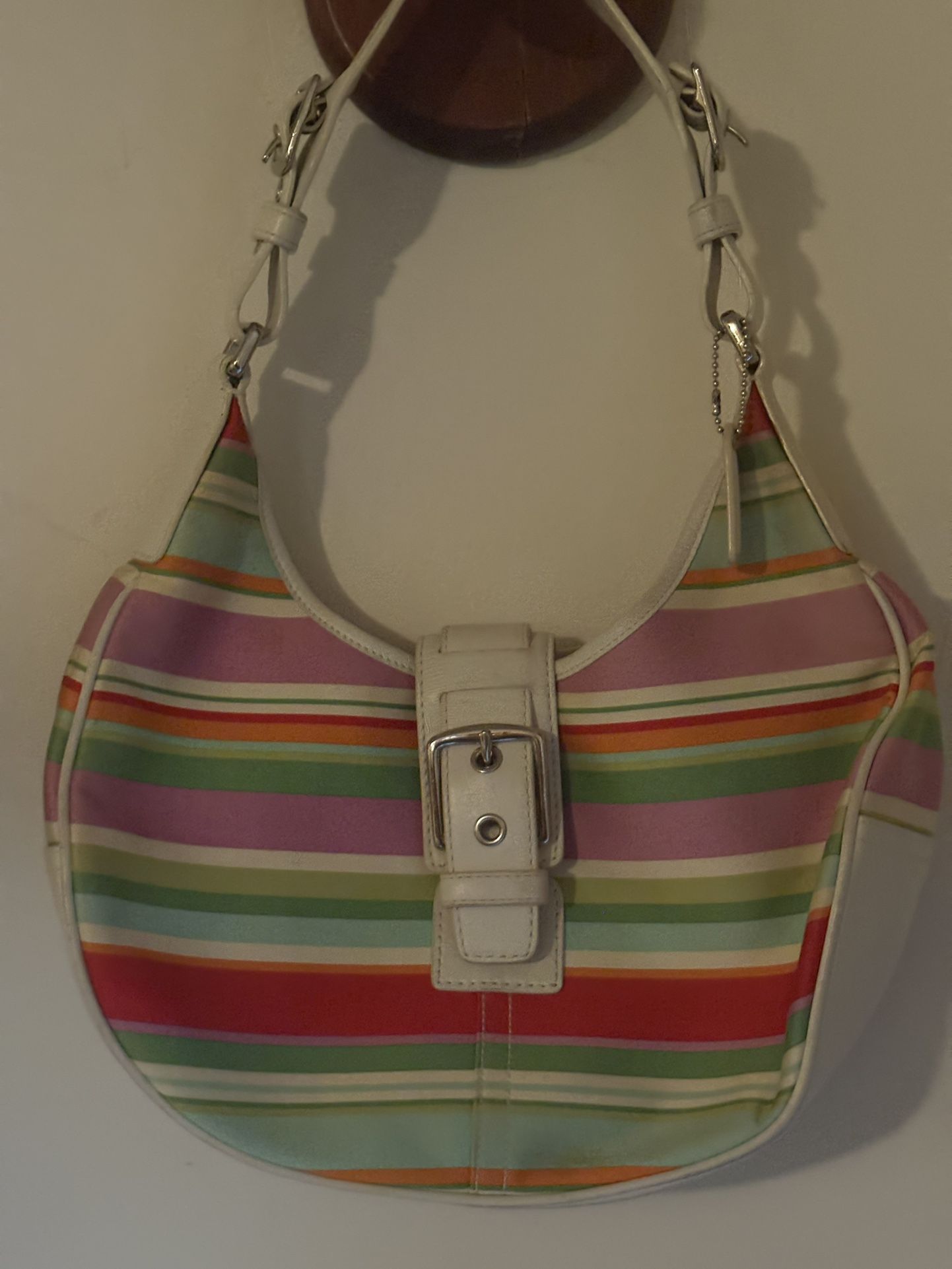 Coach Hampton Striped Hobo Y2K Vintage