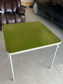 Green table and 4 chairs