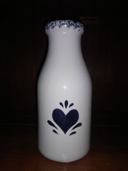 Painted milk glass