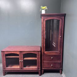 Matching Display Cabinet + TV Stand/Storage Unit – $500 OBO
