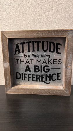 Rustic Wood Framed Motivational Quote Sign