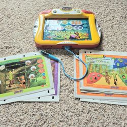 VTech Whiz Kid Learning Tablet with Scooby Doo cartridge for interactive learning pages