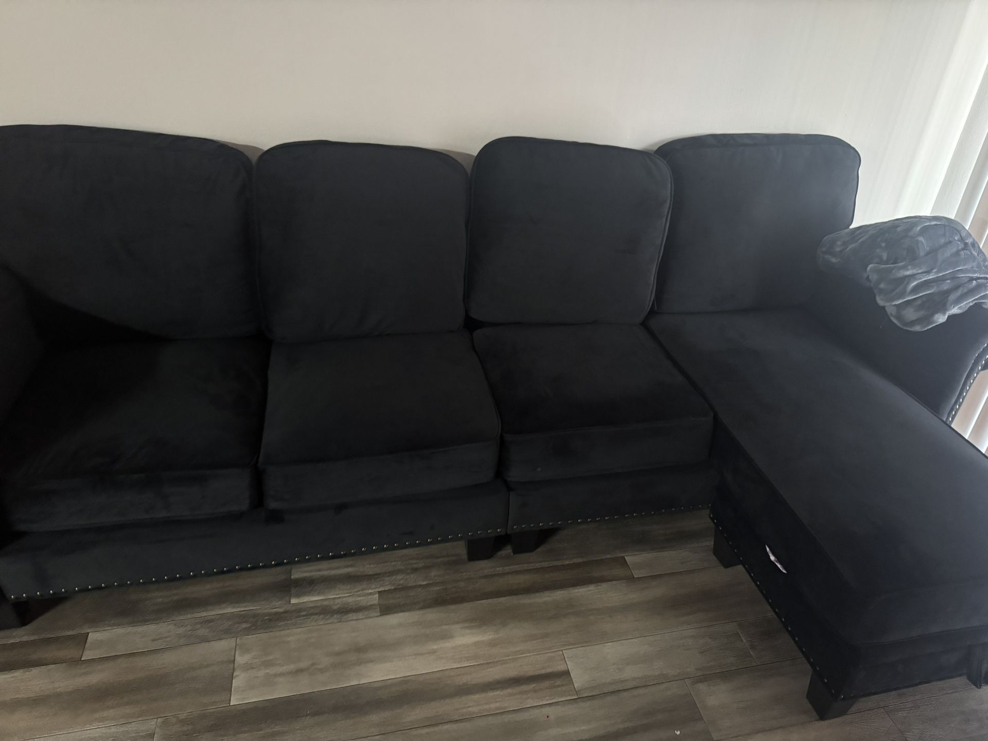 Black Apartment Size Couch