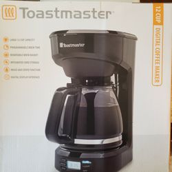 NEW Toastmaster 12 Cup Digital Coffee Maker