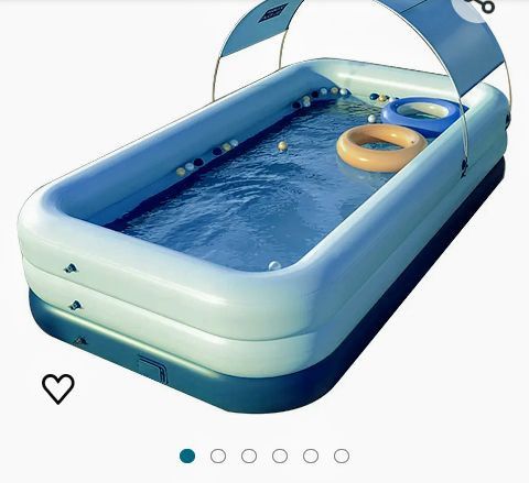 9ft Pool Inflatable Motor Included New In Box