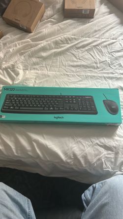 Logitech MK120 Full Size Wired Keyboard and Mouse Combo - Black