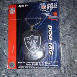 Raiders Dog Tag Necklace 