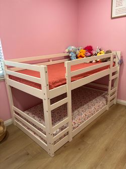 Twin Bunk Bed with Mattresses