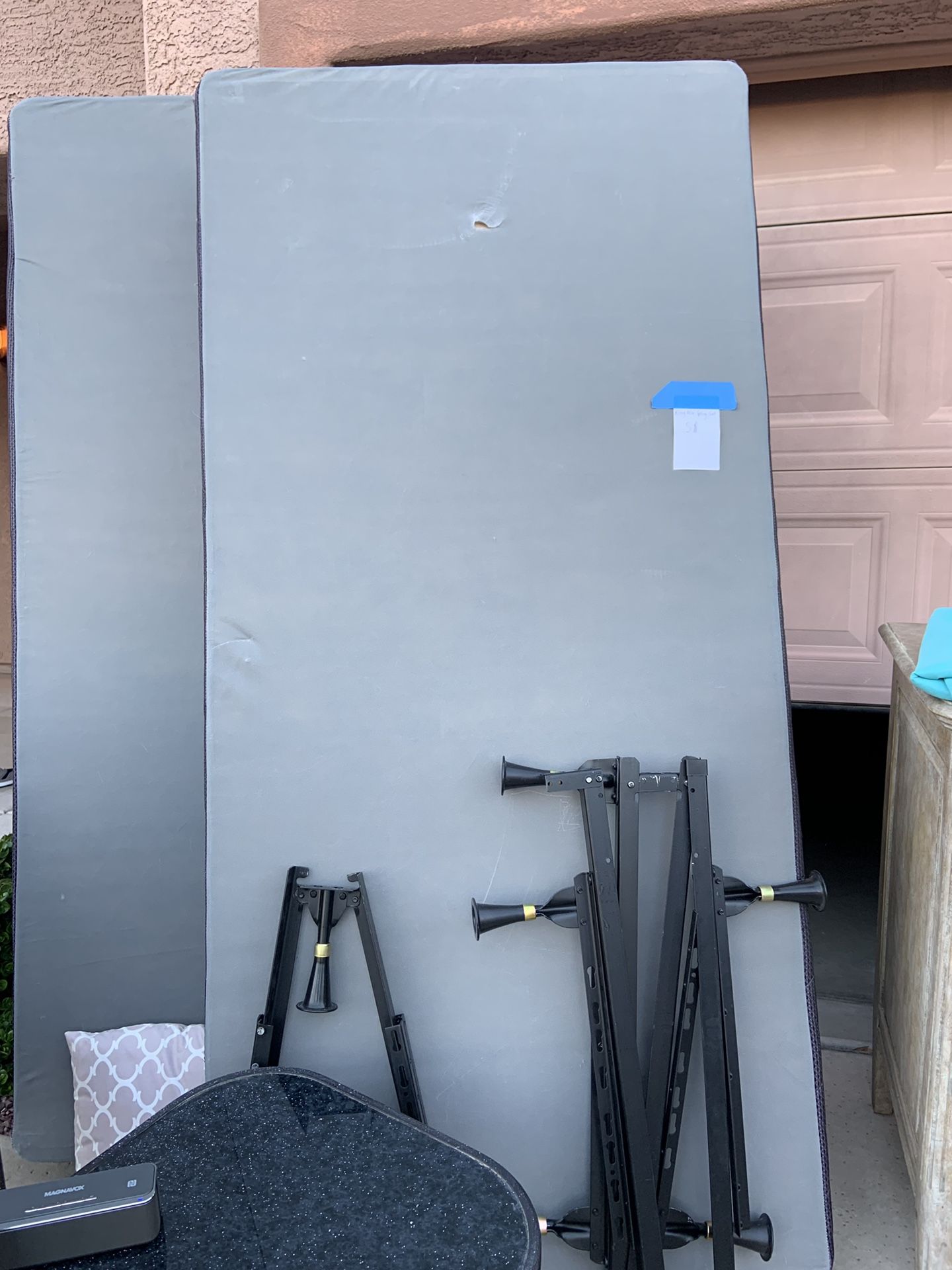 Free King Size Box Springs, Frame and Headboard!!