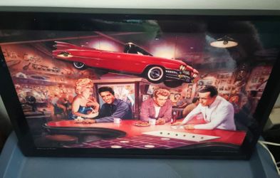 Wall Picture - Marilyn Monroe, Elvis, James Dean & Humphrey Bogart