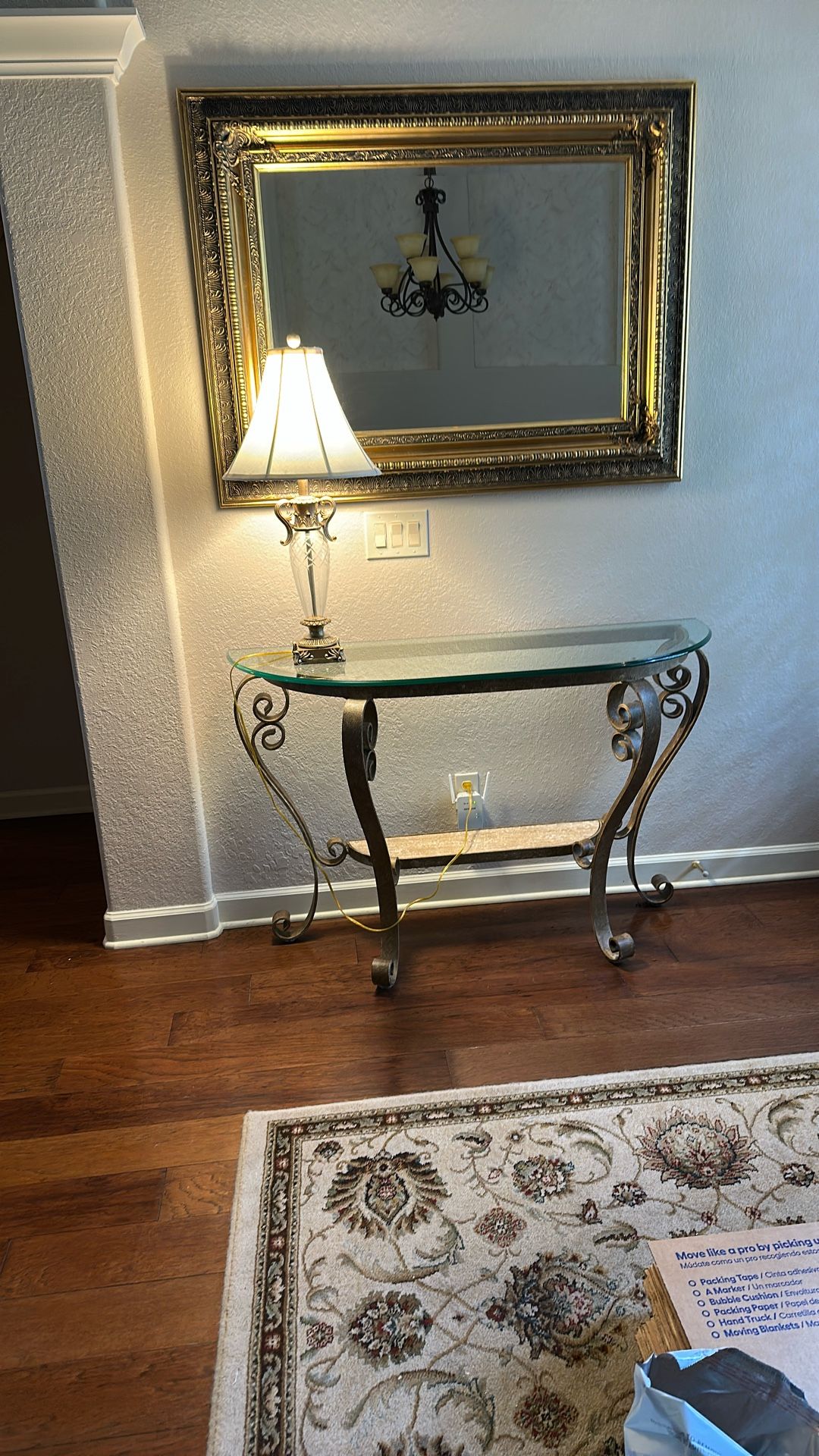 Glass Entry Table
