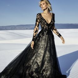 Zander (black) Wedding Dress and Veil by Sottero and Midgley