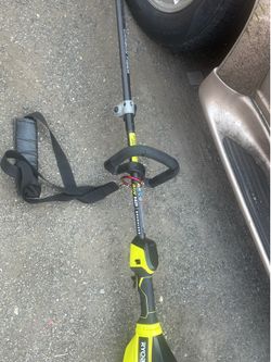 Ryobi 40v brushless power head with weadeater attachment and brushcutter attachment