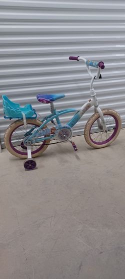 HUFFY Frozen 18" bike  with training wheels