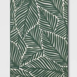 5'x7' Palms Outdoor Area Rug Green