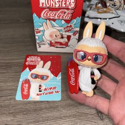 AUTHENTIC Pop Mart Labubu The Monsters Coca-Cola Series Surf With Me Figure